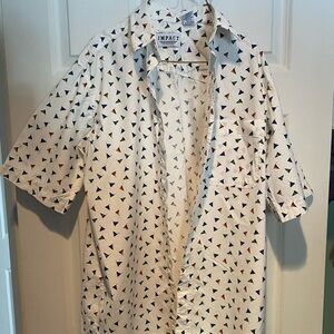 Cotton Button-down Short Sleeve Shirt